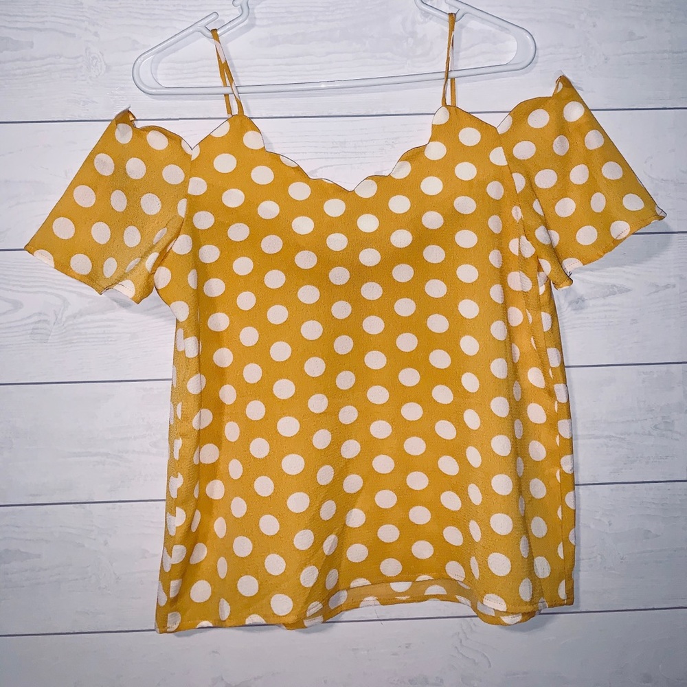 Yellow Polka Dot Tank